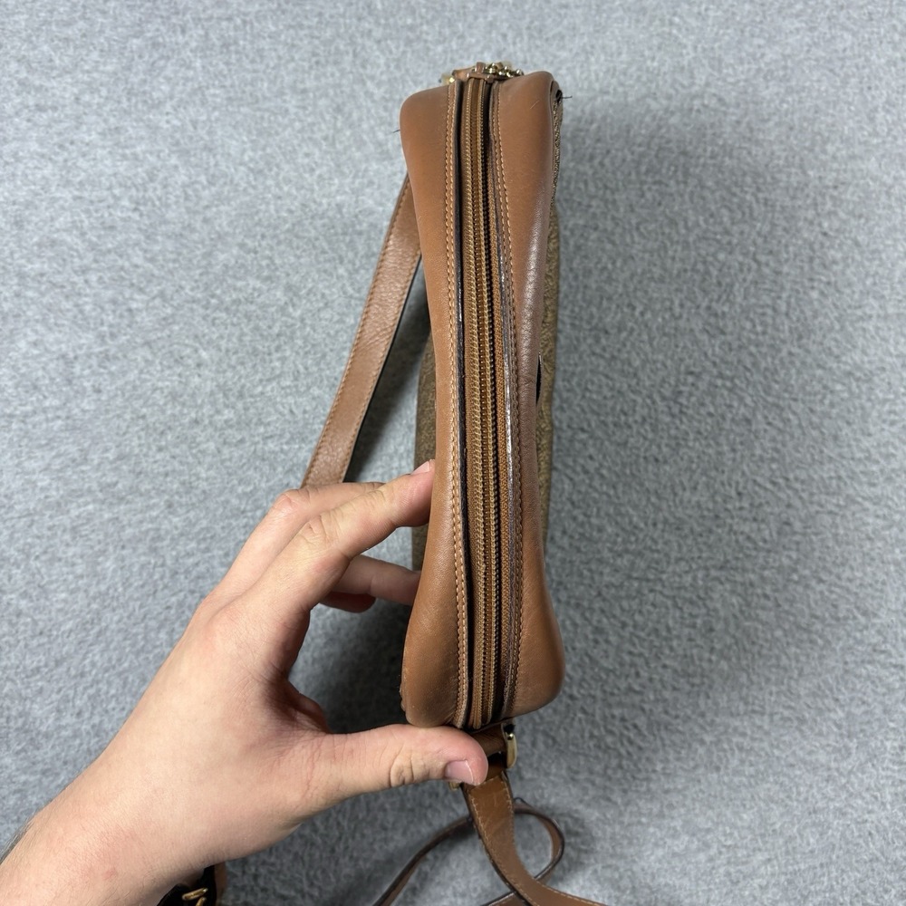 Vintage 80s Gucci GG Monogram Camera Bag Leather Crossbody Shoulder Purse Italy - Picture 16 of 16